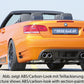 Rieger 00099568 BMW 3 Series E92 E93 Rear Diffuser for Twin Tailpipe Left & Right - Carbon-Look