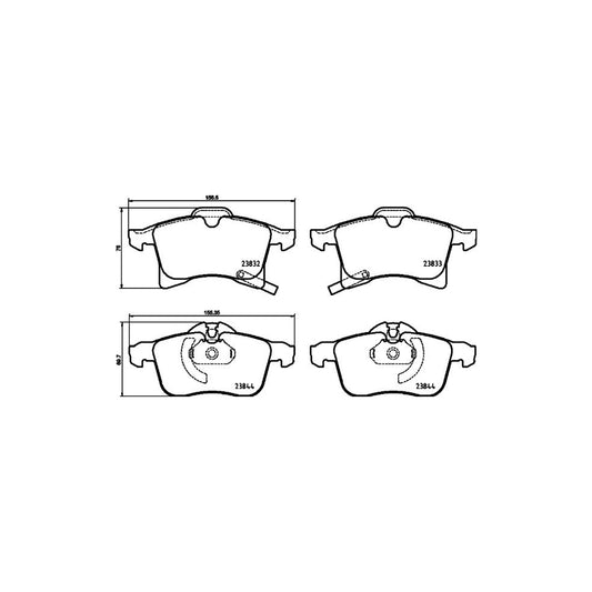 Hella 8DB 355 025 191 Brake Pad Set With Acoustic Wear Warning With Accessories