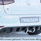 Rieger 00059568 VW Mk7 Golf R Rear Diffuser for Twin Tailpipe Centre -  Matte Black