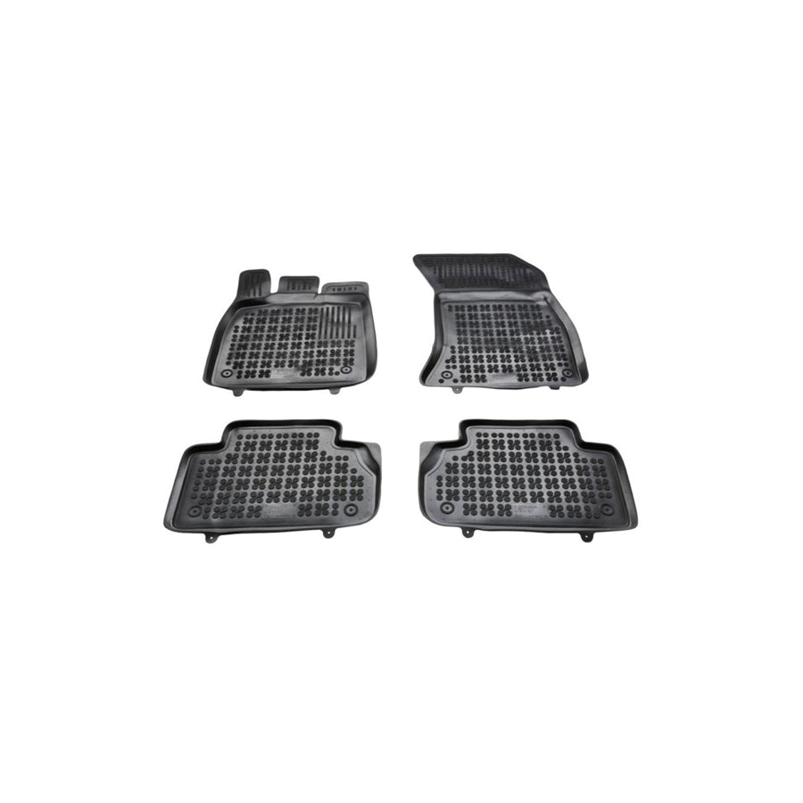 REZAW PLAST 200413 Floor mat set for VOLVO XC90 II (256) Elastomer, Front and Rear, Black