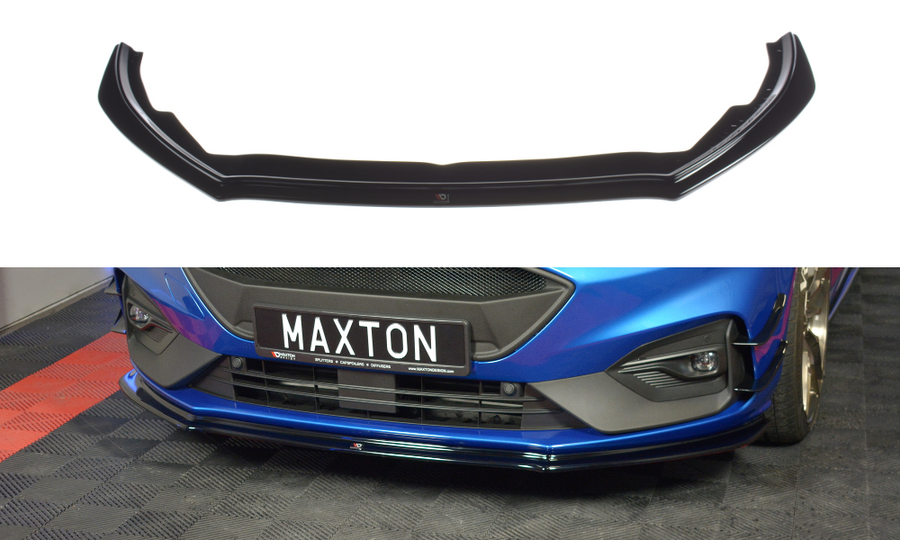 Maxton Design FO-FO-4-STLINE-FD4T Front Splitter V.4 Ford Focus ST / ST-Line MK4 | Duco Car Parts UK Car Parts