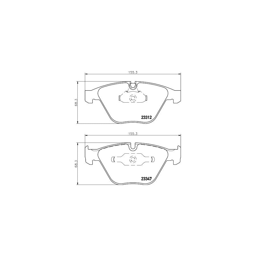 Hella 8DB 355 009 271 Brake Pad Set Prepared For Wear Indicator