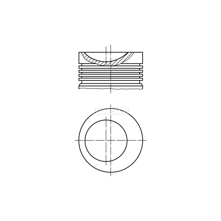 MAHLE ORIGINAL 034 83 00 Piston 81,01 mm