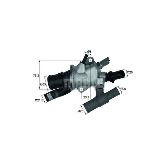 MAHLE ORIGINAL TI 166 88 Engine thermostat Opening Temperature: 88°C