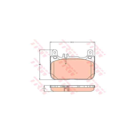 TRW Gdb2118 Brake Pad Set Suitable For Mercedes Benz S Class Saloon W222 V222 X222 Prepared For Wear Indicator