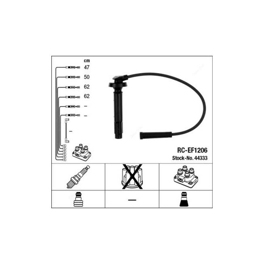NGK Ignition Cable Kit RC-EF1206 (NGK44333)