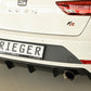 Rieger 00027036 SEAT 5F Leon FR Rear Diffuser for Sport Tailpipe Left & Right -  Matte Black