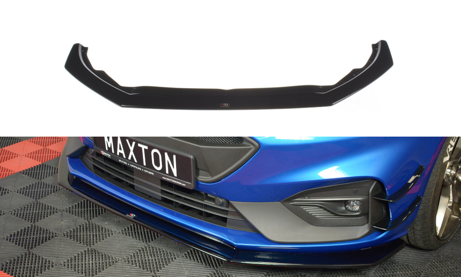 Maxton Design FO-FO-4-STLINE-FD6T Front Splitter V.6 Ford Focus ST / ST-Line MK4 | Duco Car Parts UK Car Parts
