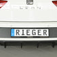 Rieger 00027036 SEAT 5F Leon FR Rear Diffuser for Sport Tailpipe Left & Right -  Matte Black