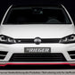 Rieger 00059566 VW Mk7 Mk7-Line Golf R Front Splitter -  Matte Black
