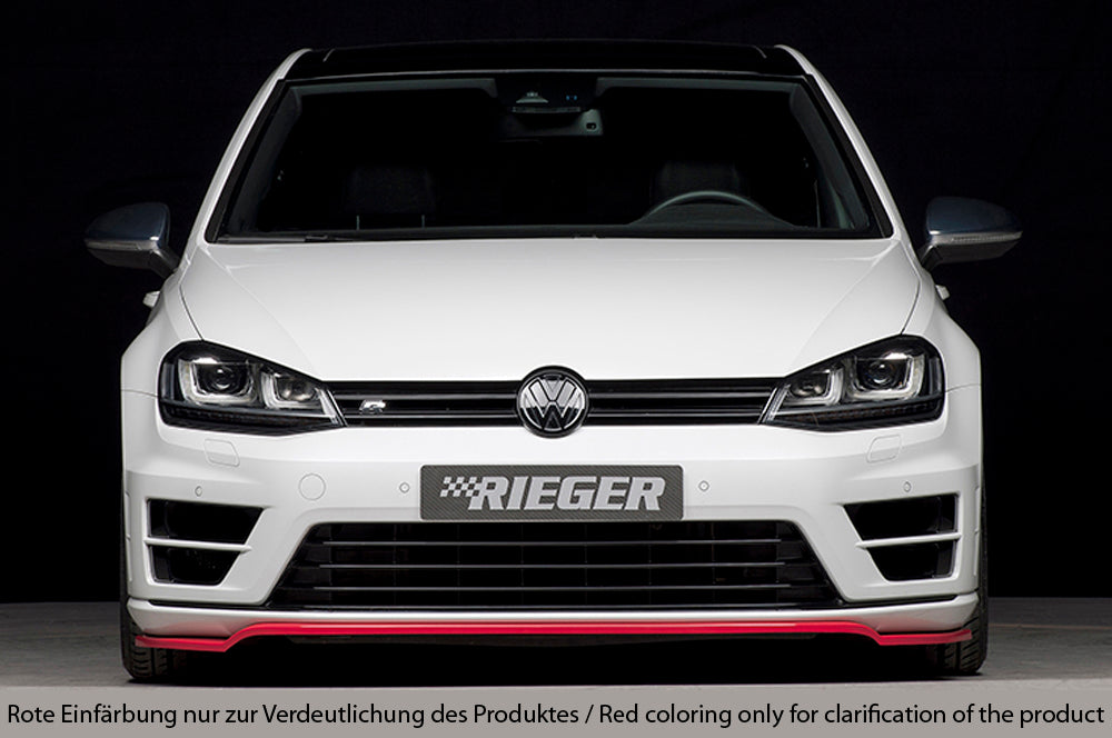 Rieger 00059566 VW Mk7 Mk7-Line Golf R Front Splitter -  Matte Black