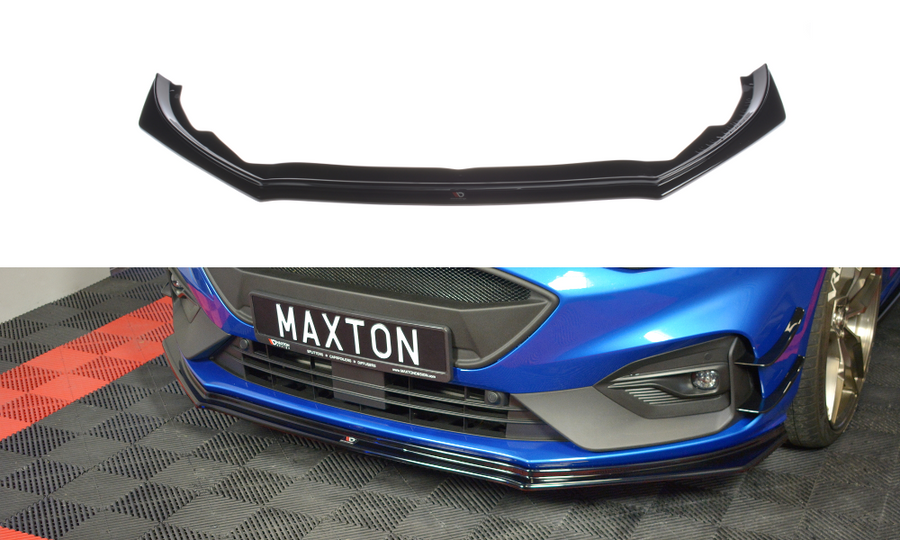 Maxton Design FO-FO-4-STLINE-FD5T Front Splitter V.5 Ford Focus ST / ST-Line MK4 | Duco Car Parts UK Car Parts
