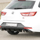 Rieger 00088104 SEAT 5F Leon FR Rear Diffuser for Sport Tailpipe Left & Right - Glossy Black
