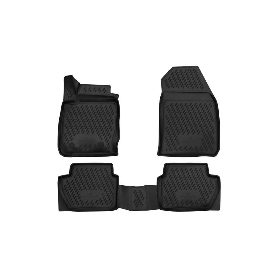 WALSER Tailored, XTR 75138 Floor mat set Elastomer, Front and Rear