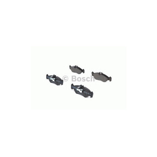 Bosch 0986424463 Brake Pad Set With Anti Squeak Plate With Mounting Manual With Piston Clip BP232
