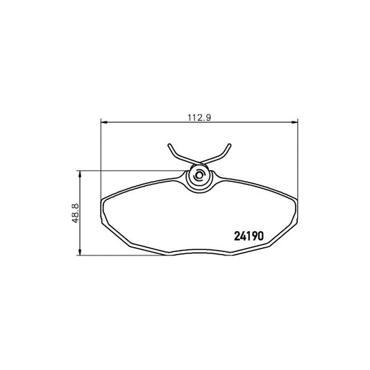 Hella 8DB 355 011 961 Brake Pad Set For Jaguar S Type X200 Not Prepared For Wear Indicator