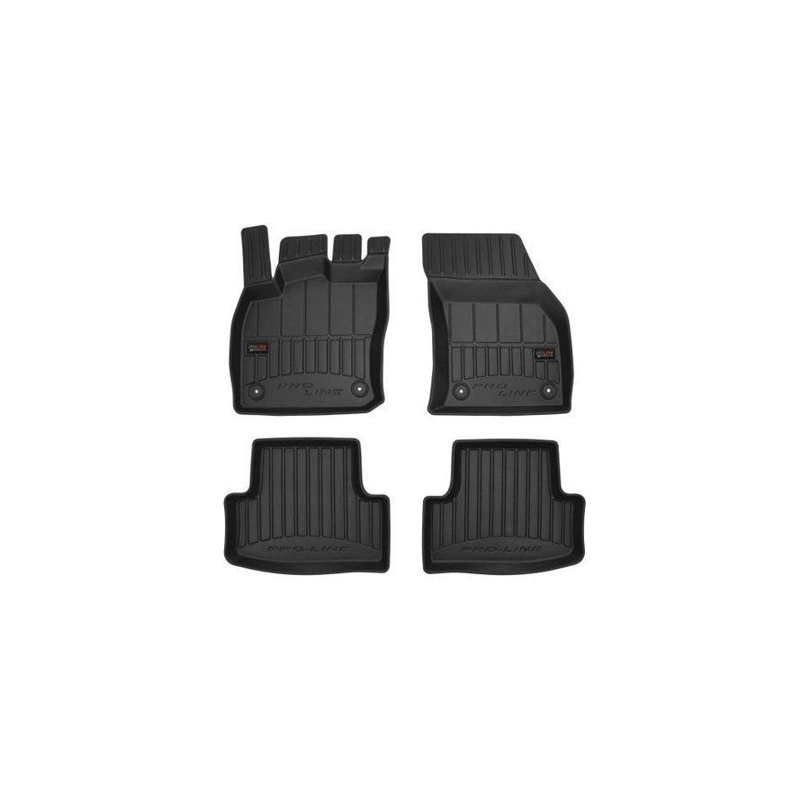 FROGUM Tailored 3D409774 Floor mat set for SEAT Ateca (KH7) Elastomer, Front and Rear, Quantity: 4, Black, (LHD)