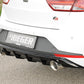 Rieger 00088104 SEAT 5F Leon FR Rear Diffuser for Sport Tailpipe Left & Right - Glossy Black