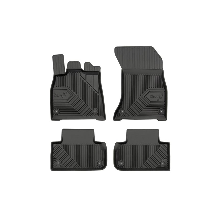 FROGUM Tailored 77407657 Floor mat set for AUDI Q5 (FYB) Elastomer, Front and Rear, Quantity: 4, Black, (LHD)