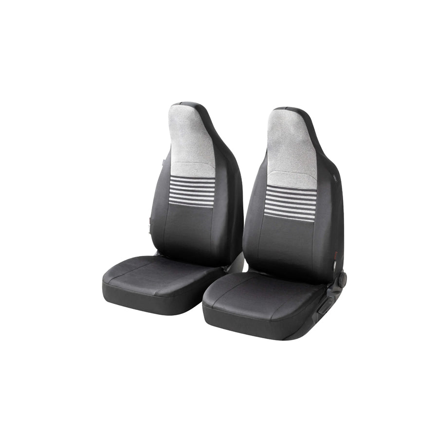 WALSER Gordon , ZIPP IT Premium 11866 Car seat cover Black/Grey, Polyester, Front