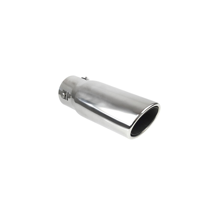AMiO MT 021 02352 Exhaust tip 86 mm, oval, straight, Stainless Steel, 204mm, 65mm