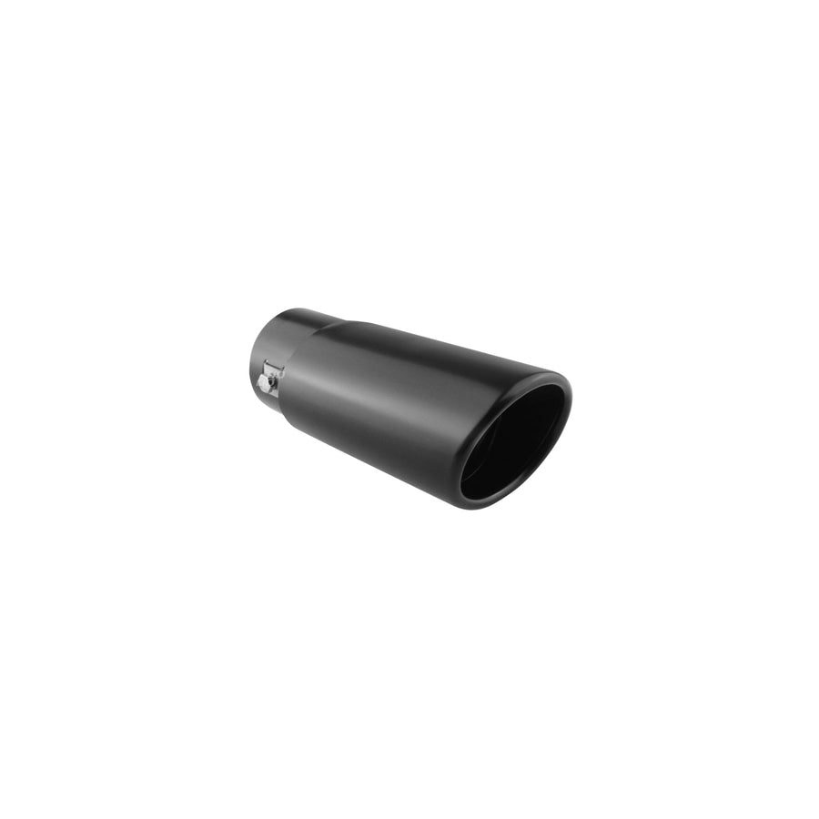 AMiO MT 020B 02351 Exhaust tip 86 mm, Black, oval, straight, Stainless Steel, 165mm, 63mm