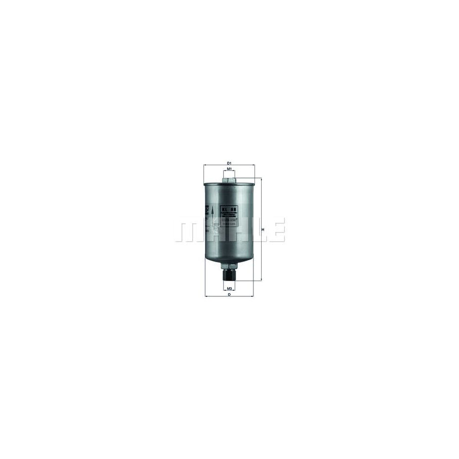 MAHLE ORIGINAL KL 88 Fuel filter In-Line Filter
