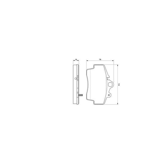 Bosch 0986424615 Brake Pad Set Front Axle Rear Axle BP344