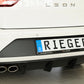 Rieger 00027035 SEAT 5F Leon FR Rear Diffuser for Twin Tailpipe Left -  Matte Black