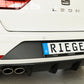 Rieger 00027035 SEAT 5F Leon FR Rear Diffuser for Twin Tailpipe Left -  Matte Black
