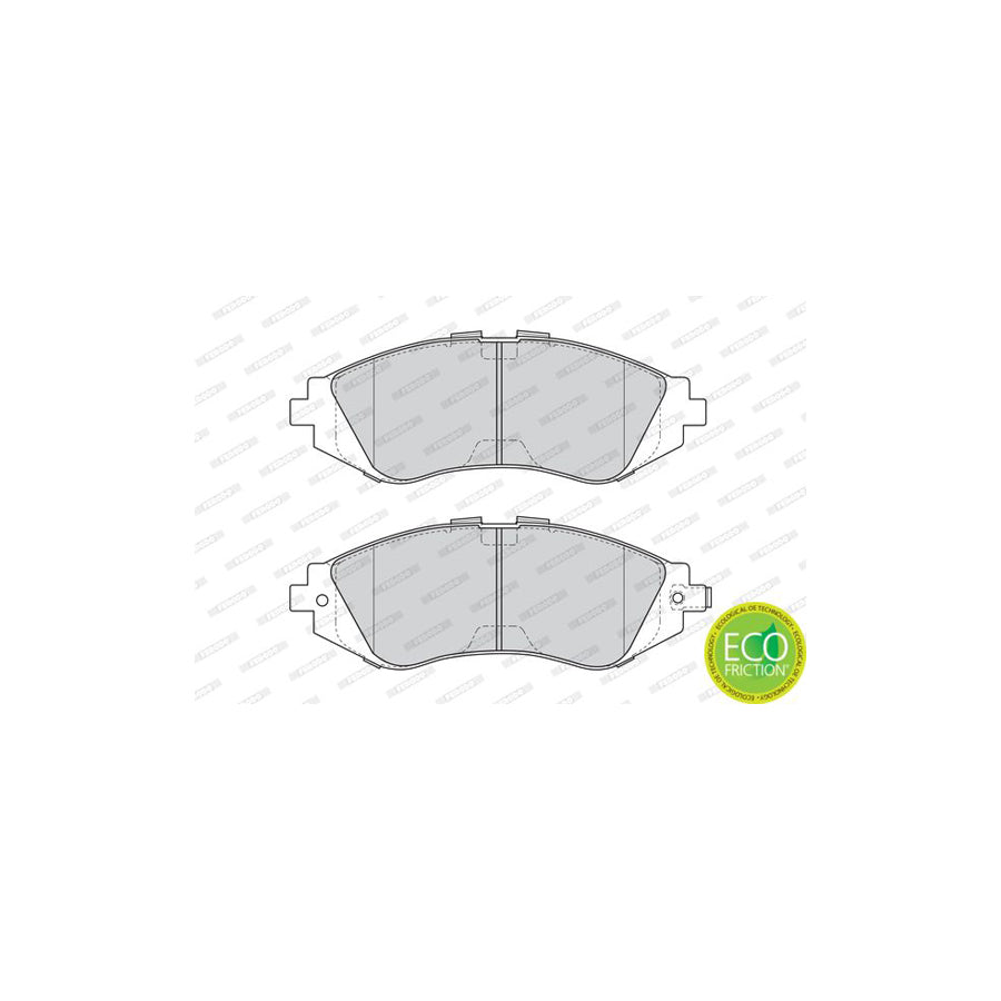 Ferodo Premier Eco Friction Fdb1116 Brake Pad Set With Acoustic Wear Warning Without Accessories