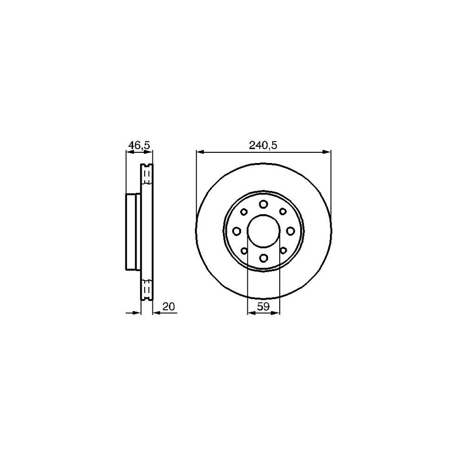 BOSCH 0 986 478 878 Brake Disc Internally Vented Vented Oiled with bolts screws