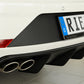 Rieger 00027035 SEAT 5F Leon FR Rear Diffuser for Twin Tailpipe Left -  Matte Black