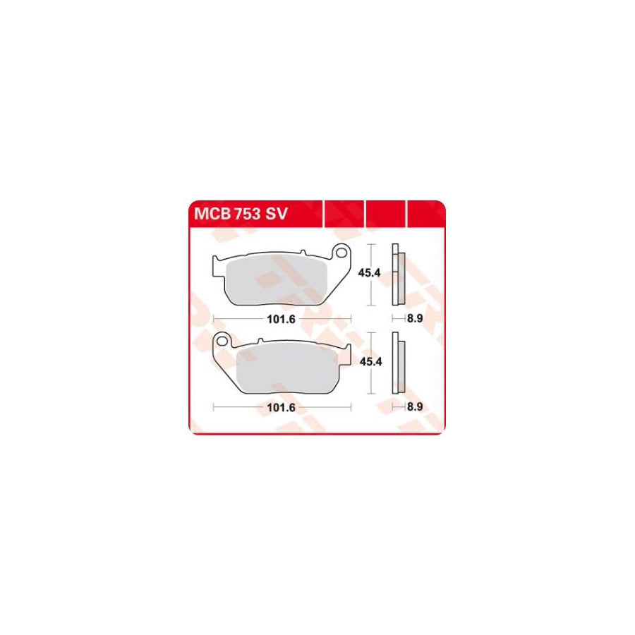 TRW Sinter Street Mcb753Sv Brake Pad Set