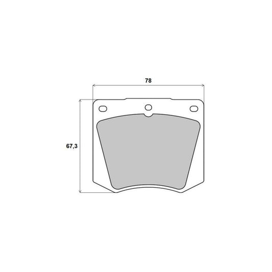 Brembo P 69 001 Brake Pad Set Excl Wear Warning Contact