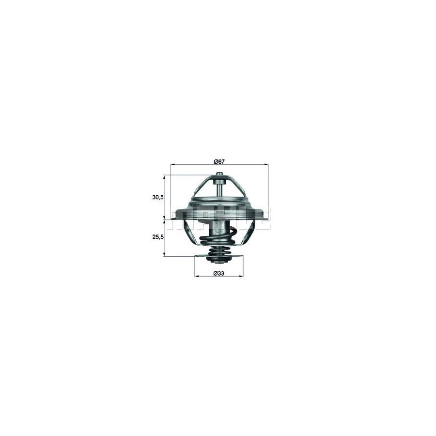 MAHLE ORIGINAL TX 27 71D Engine thermostat Opening Temperature: 71°C, with seal