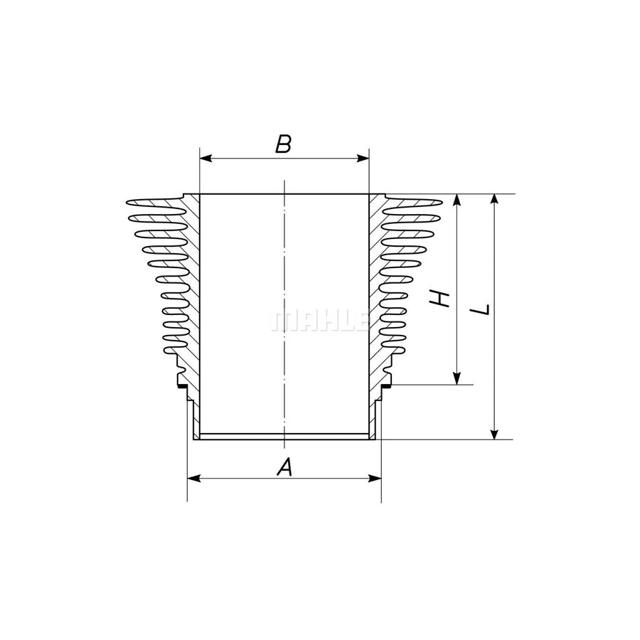 MAHLE ORIGINAL 031 WR 04 00 Cylinder Sleeve 74,0mm