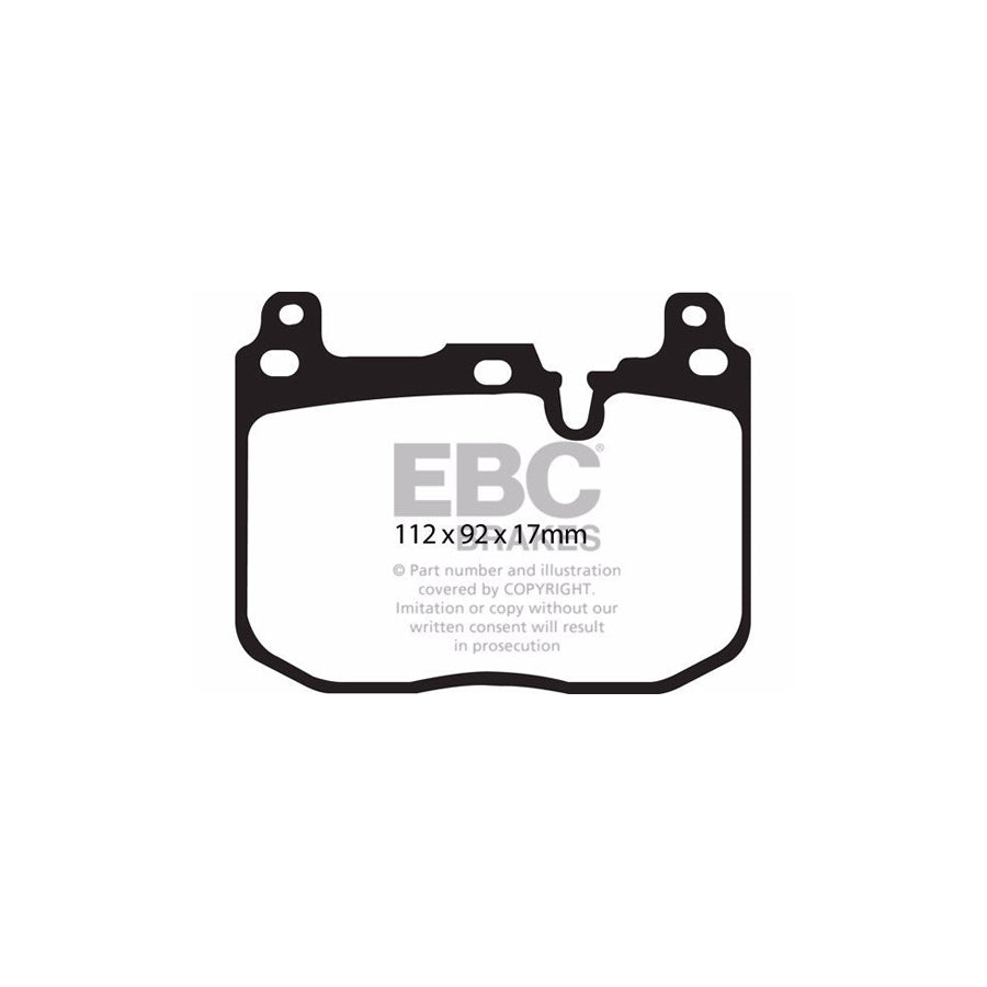 EBC BMW F20 F30 F32 Yellowstuff Front Brake pads - Brembo Caliper (Inc. M135i, M235i, 335i & 435i)