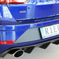 Rieger 00027038 SEAT 5F Leon Cupra Rear Diffuser for Original Tailpipe Left & RIght -  Matte Black