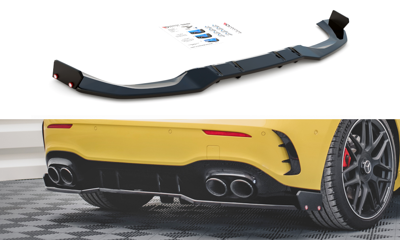 Maxton Design ME-A-177-45-RD1T+RD2T+RSF Central Rear Splitter + Flaps Mercedes Benz A45 S AMG W177 | Duco Car Parts UK Car Parts