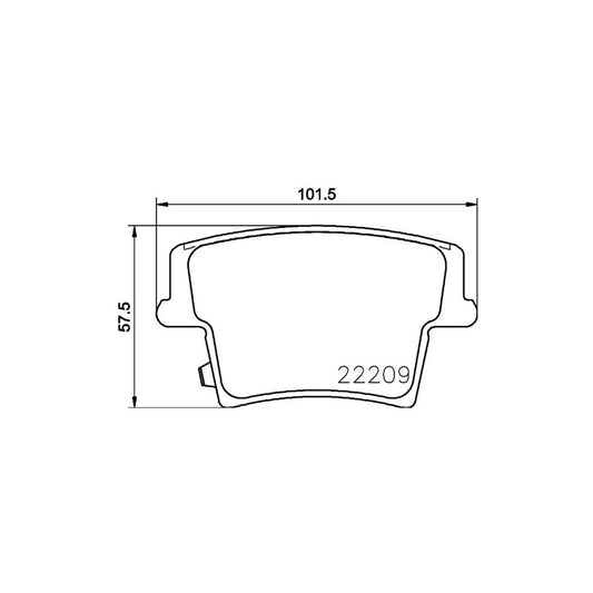 Hella 8DB 355 039 291 Brake Pad Set With Acoustic Wear Warning With Accessories