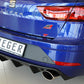 Rieger 00027038 SEAT 5F Leon Cupra Rear Diffuser for Original Tailpipe Left & RIght -  Matte Black