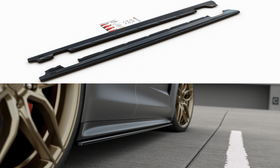 Maxton Design PO-PA-971-T-SD1T Side Skirts Diffusers Porsche Panamera Turbo / GTS 971 | Duco Car Parts UK Car Parts