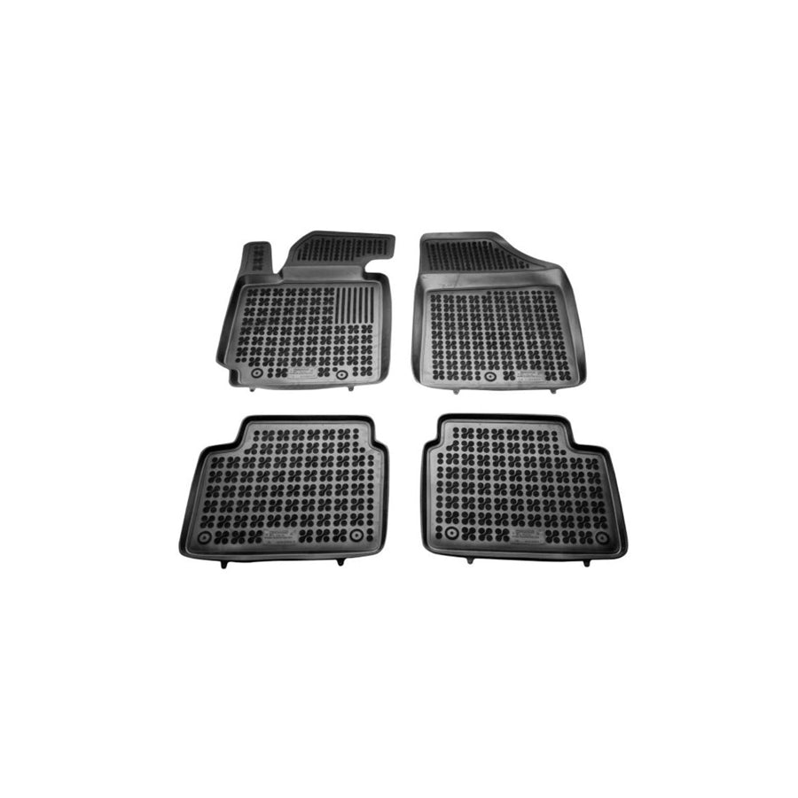 REZAW PLAST 201610 Floor mat set for HYUNDAI Veloster (FS) Elastomer, Front and Rear, Black