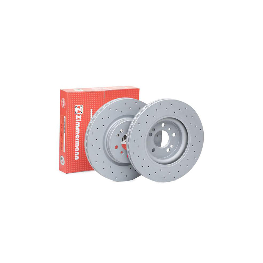ZIMmERMANN SPORT COAT Z 400 3648 52 Brake Disc Internally Vented Perforated Coated High carbon
