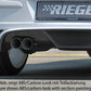 Rieger 00051269 Opel Astra H Rear Diffuser for Twin Tailpipe Left -  Matte Black