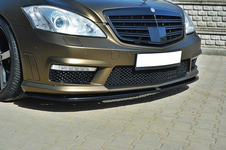 Maxton Design ME-S-W221-AMG-FD1T Front Splitter Mercedes Benz S-Class W221 AMG | Duco Car Parts UK Car Parts