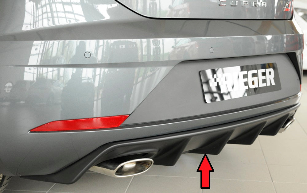 Rieger 00027037 SEAT 5F Leon Cupra Rear Diffuser