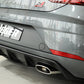 Rieger 00027037 SEAT 5F Leon Cupra Rear Diffuser for Original Tailpipe Left & RIght -  Matte Black