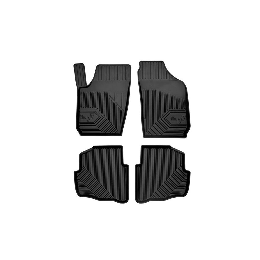 FROGUM Tailored 77407114 Floor mat set for AUDI A4 Elastomer, Front and Rear, Quantity: 4, Black, (LHD)
